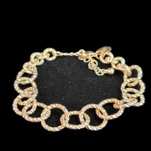 Chic Rose Gold-Tone Link Bracelet